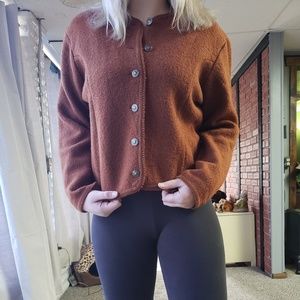 VINTAGE WOOL button down jacket